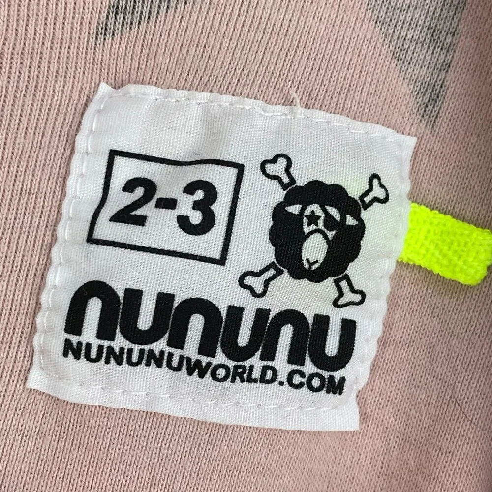 NUNUNU Girls‎ Toddler 2-3 Pink Star Jumpsuit Drop Crotch Sleeveless One Piece